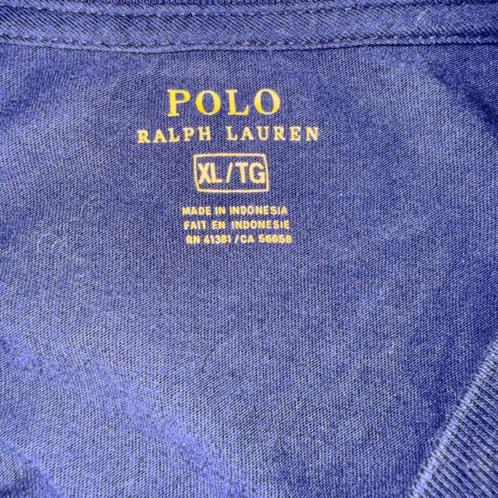 Polo‎ Ralph Lauren T-Shirt XL Navy Blue Red Pony Logo Short Sleeve Crewneck